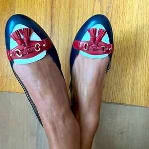 Brooks Brothers leather flats with tassel